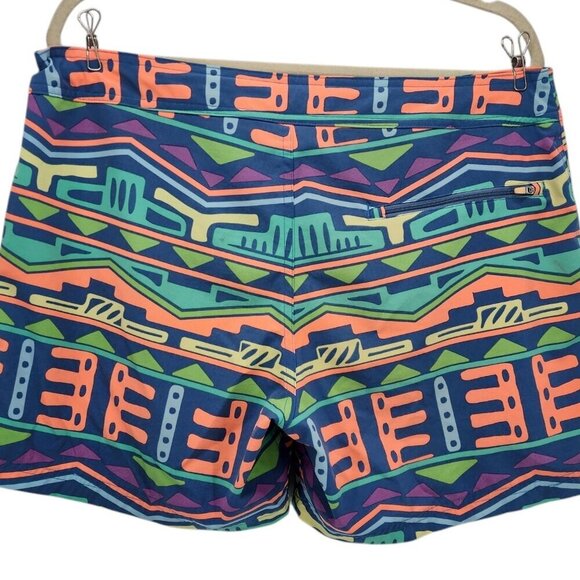 Chubbies Neon Multicolor Swim Trunks Shorts Mens Large - Picture 4 of 11